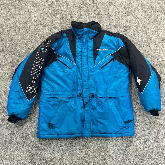 Vintage 1990s Polaris Blue Jacket - Picture 1 of 6